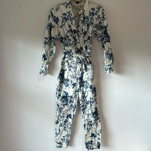 Anthropologie belted jumpsuit
